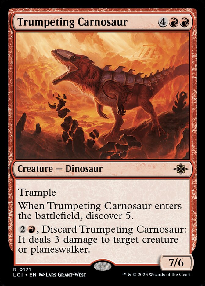 Trumpeting Carnosaur 171 (The Lost Caverns of Ixalan) 