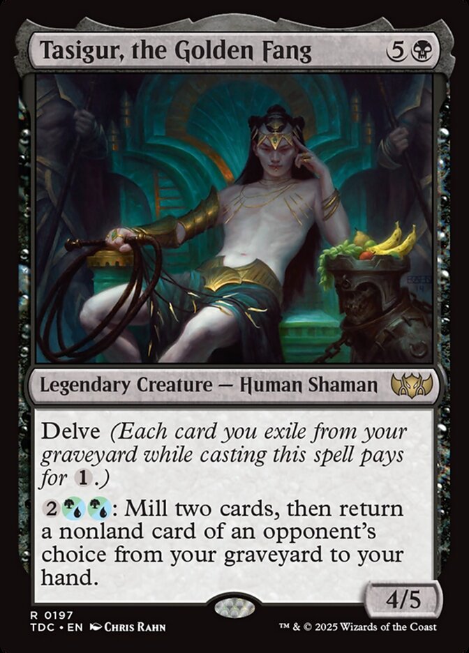 Tasigur, the Golden Fang 197 (Commander: Tarkir: Dragonstorm) 