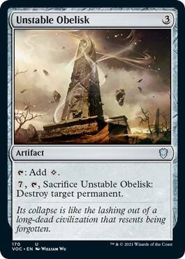 Unstable Obelisk 170/38 (Commander: Innistrad: Crimson Vow) 