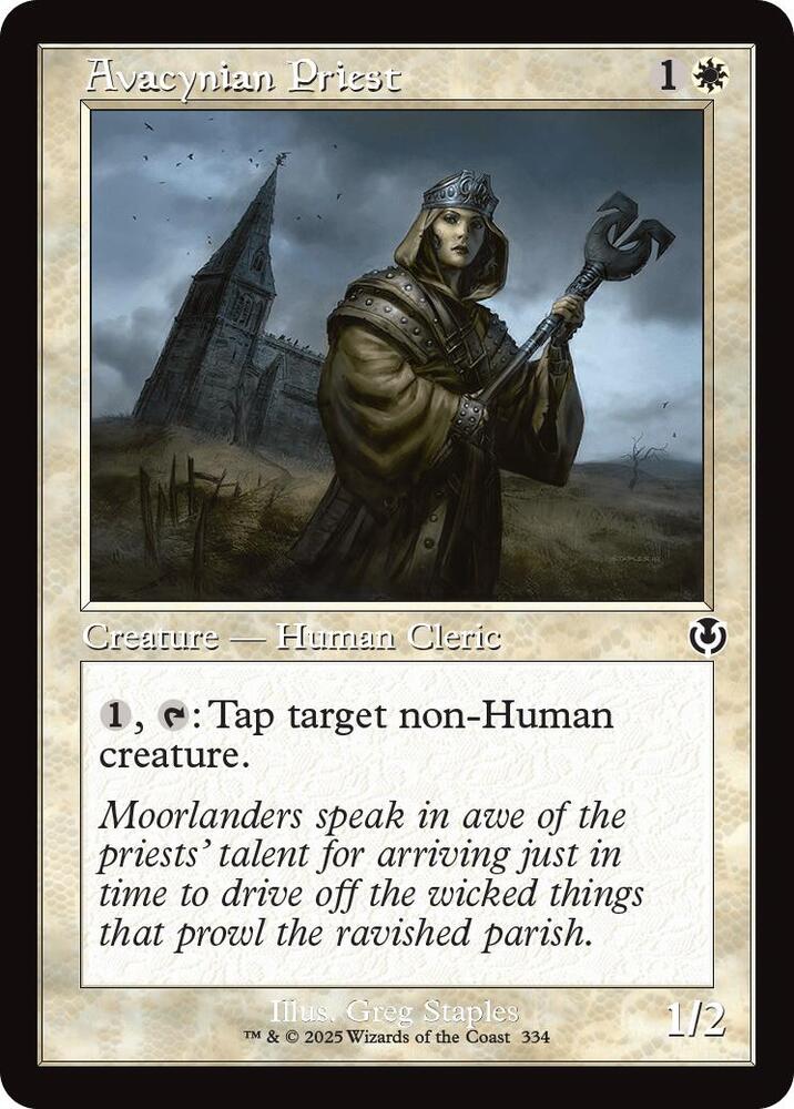Avacynian Priest 334 (Innistrad Remastered)  - Retro Foil