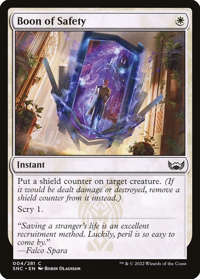 Boon of Safety 4/281 (Streets of New Capenna)  - Foil