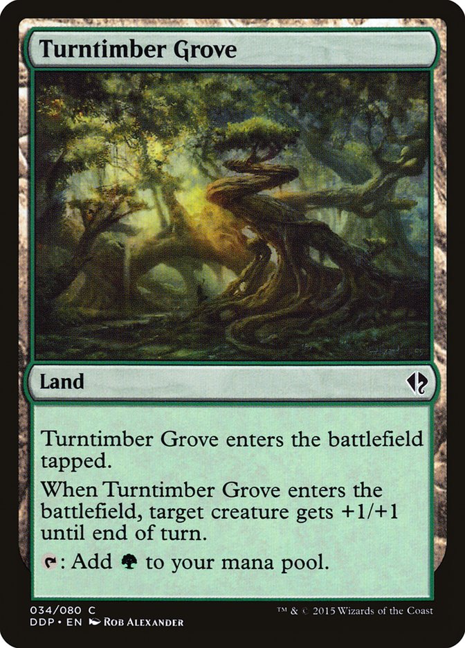 Turntimber Grove 34/80 (Duel Decks: Zendikar vs. Eldrazi) 