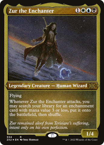 Zur the Enchanter Foil Etched 554 (Double Masters 2022)  - Foil
