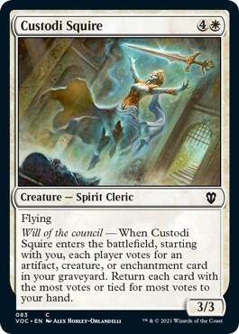 Custodi Squire 83/38 (Commander: Innistrad: Crimson Vow) 