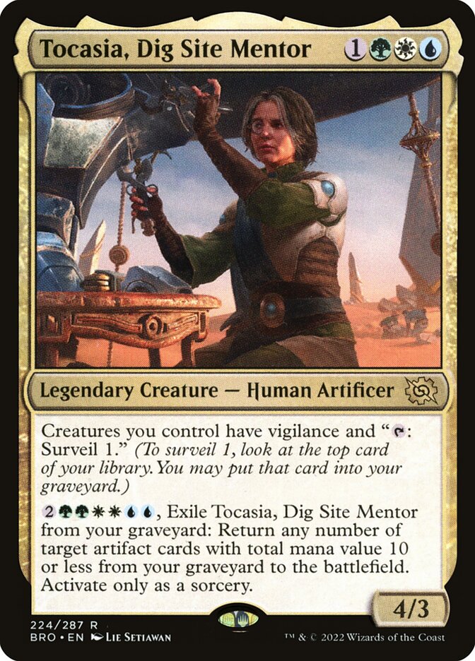 Tocasia, Dig Site Mentor 224/287 (The Brothers' War)  - Foil