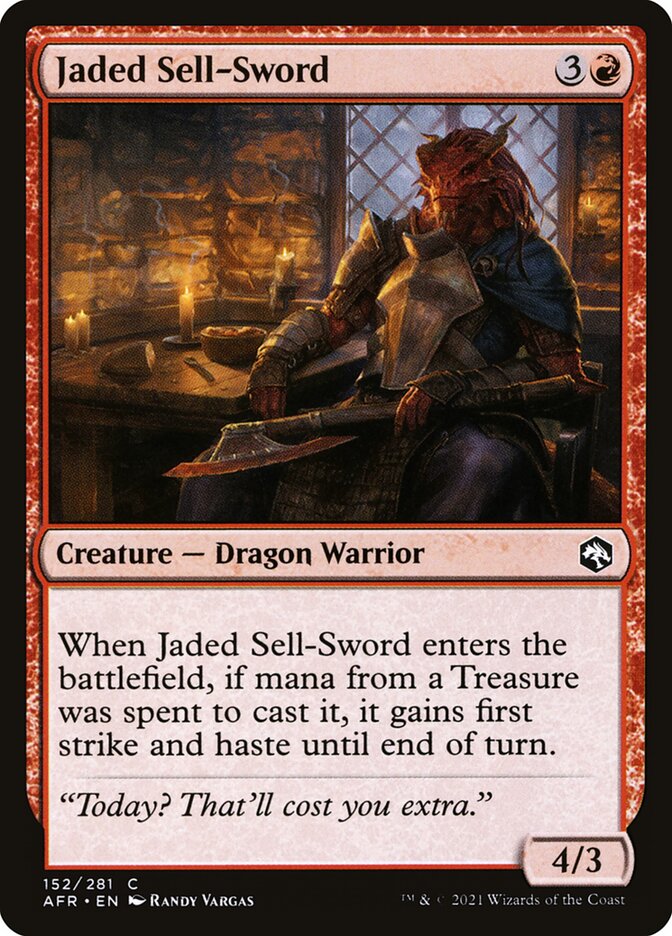 Jaded Sell-Sword 152 (Adventures in the Forgotten Realms)  - Foil