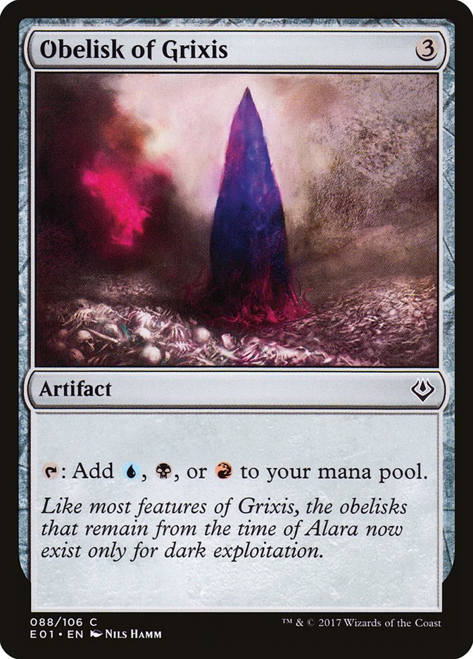 Obelisk of Grixis 88/106 (Archenemy: Nicol Bolas) 