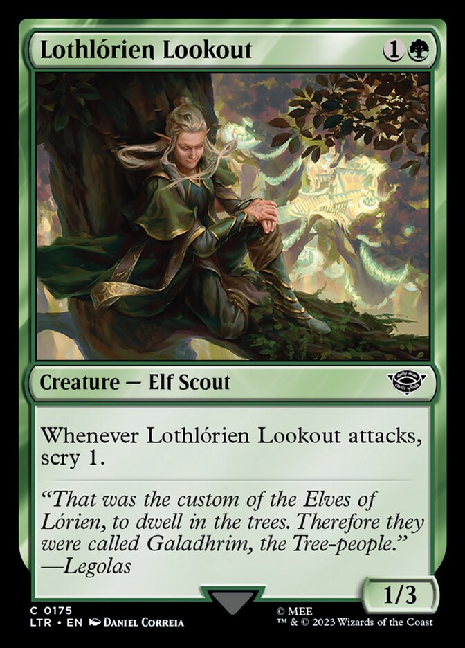 Lothlórien Lookout 175/281 (Universes Beyond: The Lord of the Rings: Tales of Middle-earth)  - Foil