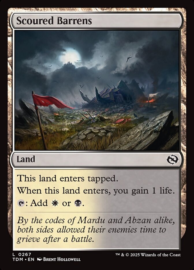Scoured Barrens 267/291 (Tarkir: Dragonstorm)  - Foil