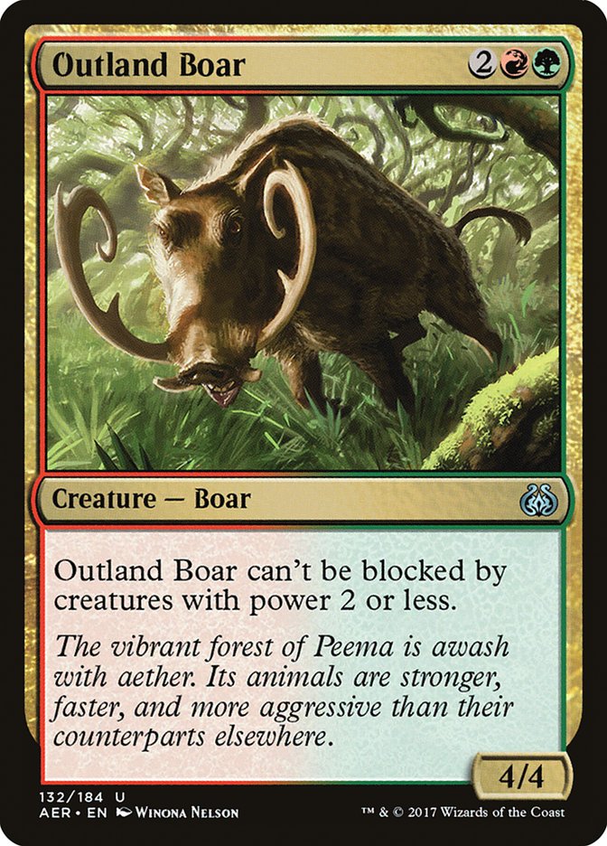 Outland Boar 132/184 (Aether Revolt) 