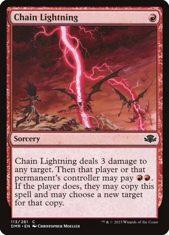 Chain Lightning 113 (Dominaria Remastered) 