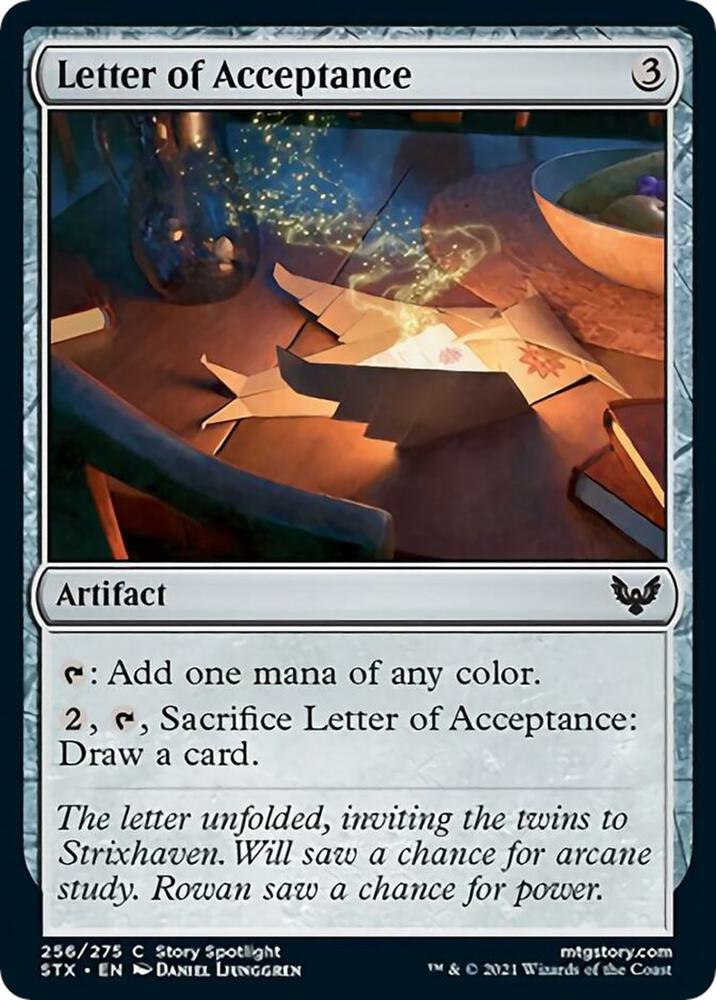 Letter of Acceptance 256 (Strixhaven: School of Mages) 