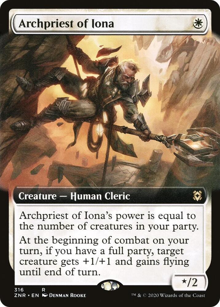 Archpriest of Iona 316/280 (Zendikar Rising)  - Extended Art