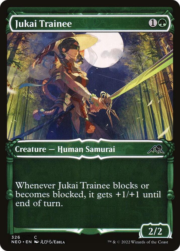 Jukai Trainee 326 (Kamigawa: Neon Dynasty)  - Showcase Foil