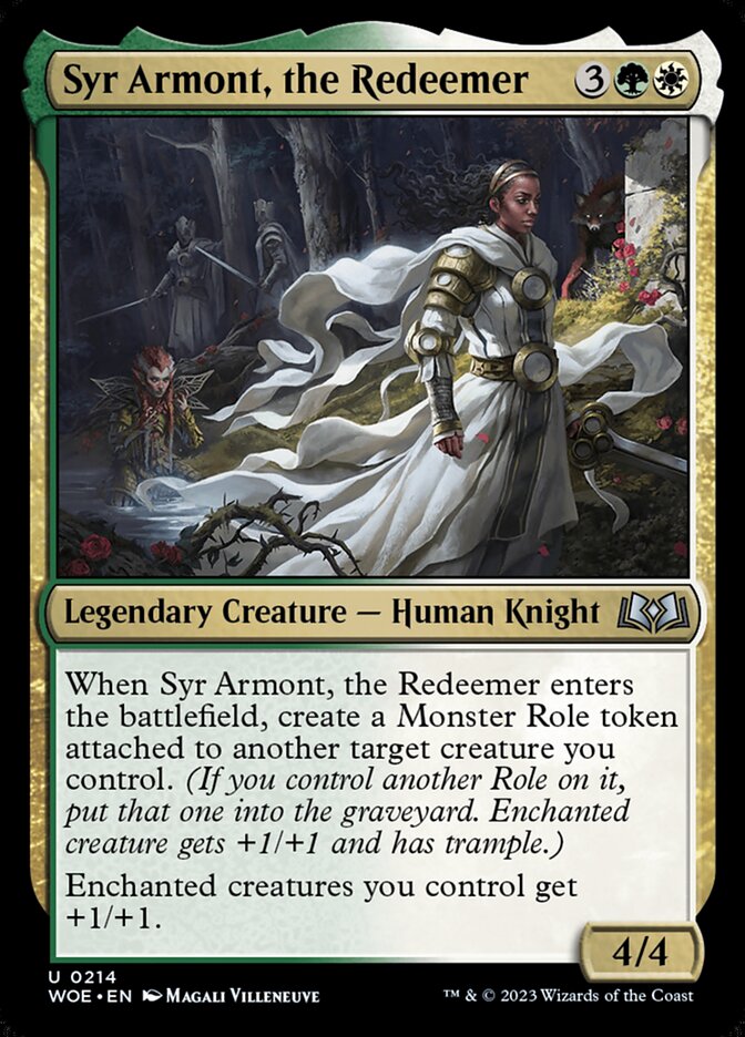 Syr Armont, the Redeemer 214/276 (Wilds of Eldraine)  - Foil