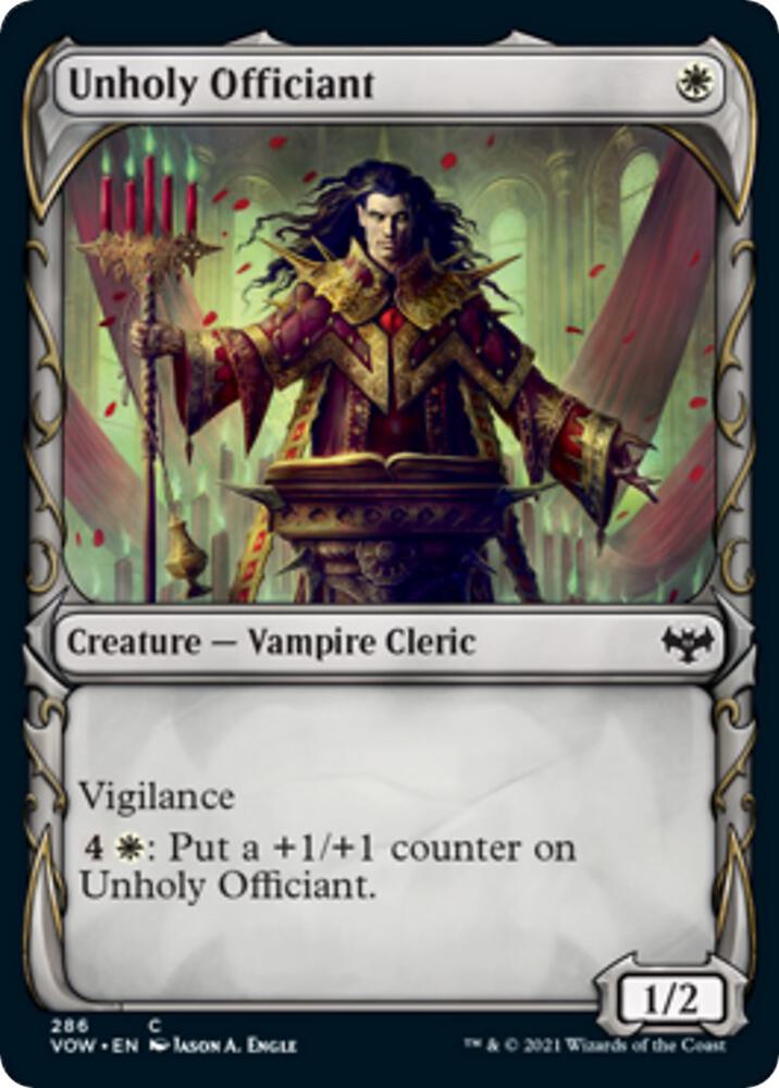 Unholy Officiant Showcase 286/277 (Innistrad: Crimson Vow) 