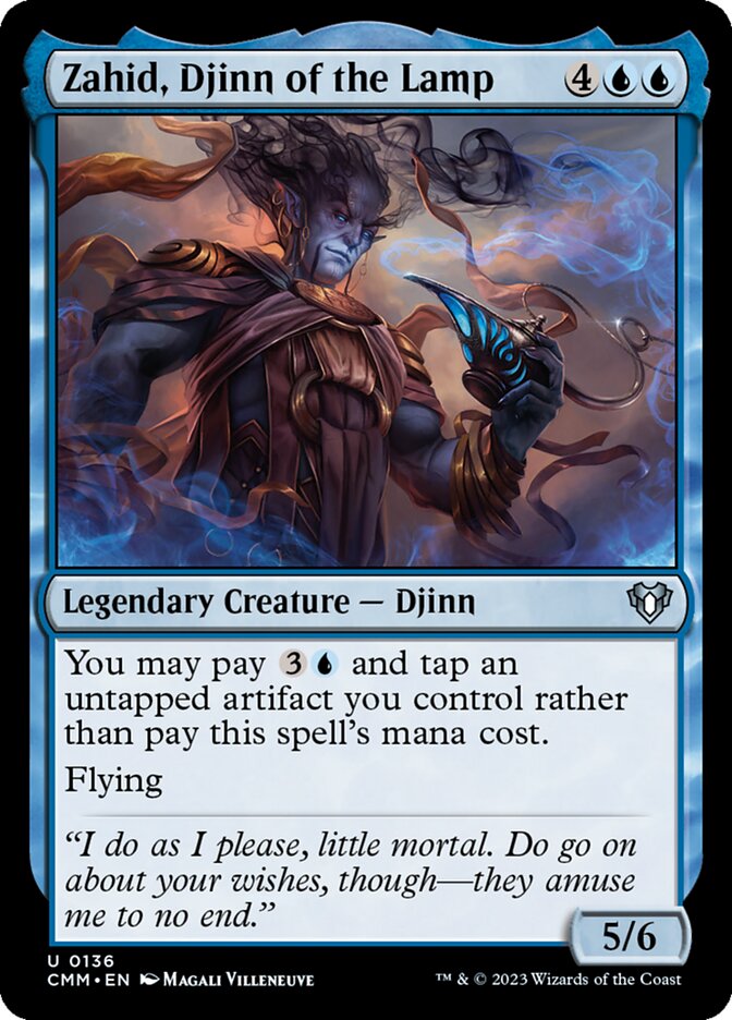 Zahid, Djinn of the Lamp 136/451 (Commander Masters) 