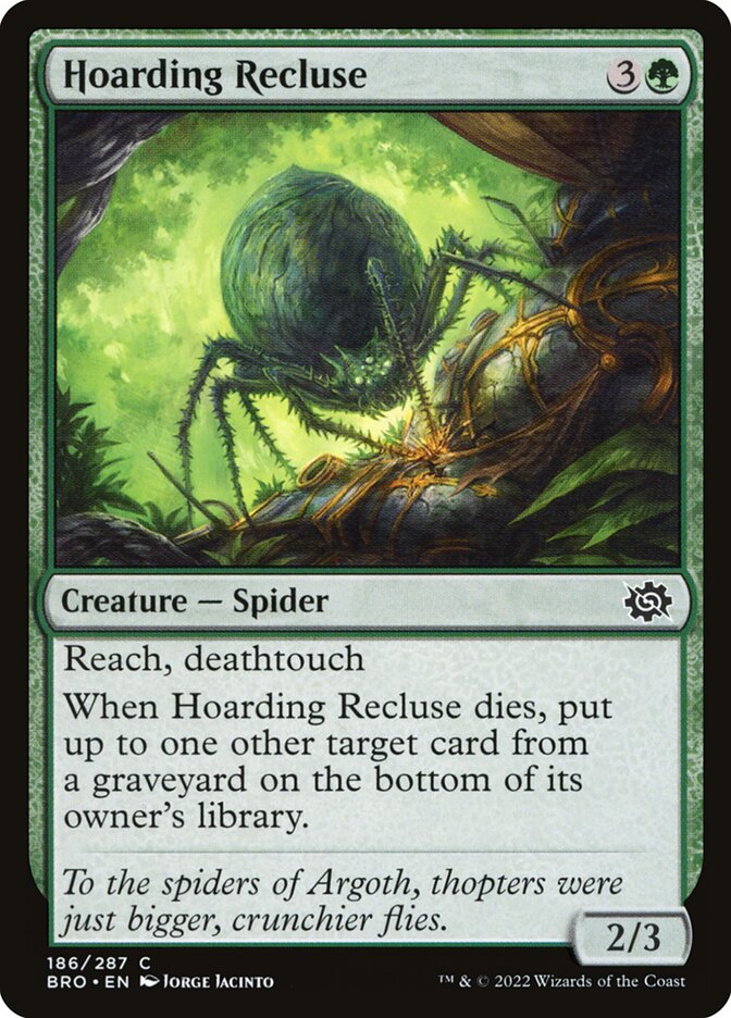 Hoarding Recluse 186/287 (The Brothers' War) 