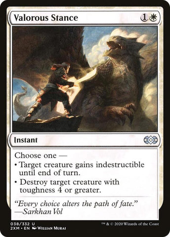 Valorous Stance 38/332 (Double Masters)  - Foil