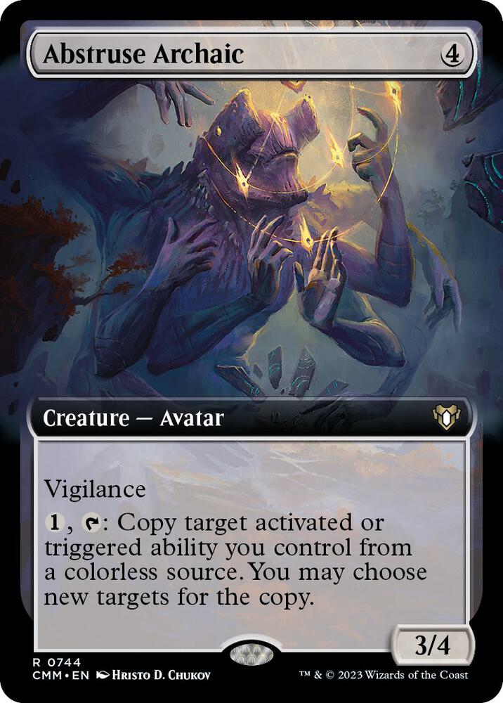 Abstruse Archaic 744/451 (Commander Masters)  - Extended Art Foil