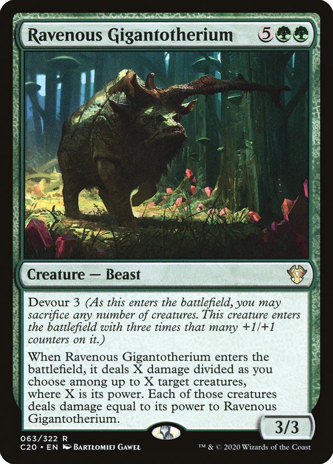 Ravenous Gigantotherium 63/322 (Commander 2020) 