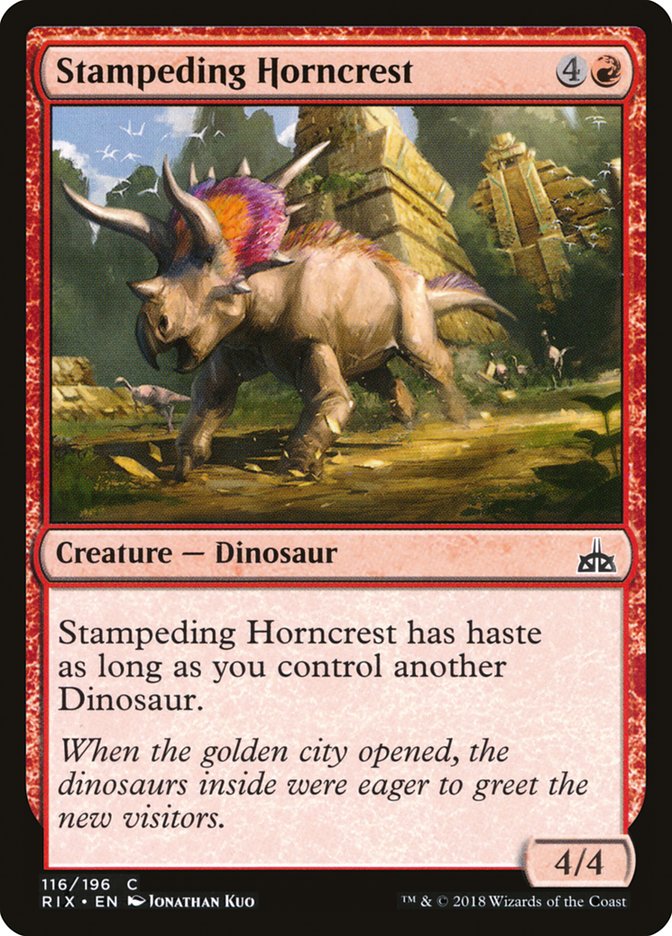 Stampeding Horncrest 116/196 (Rivals of Ixalan) 