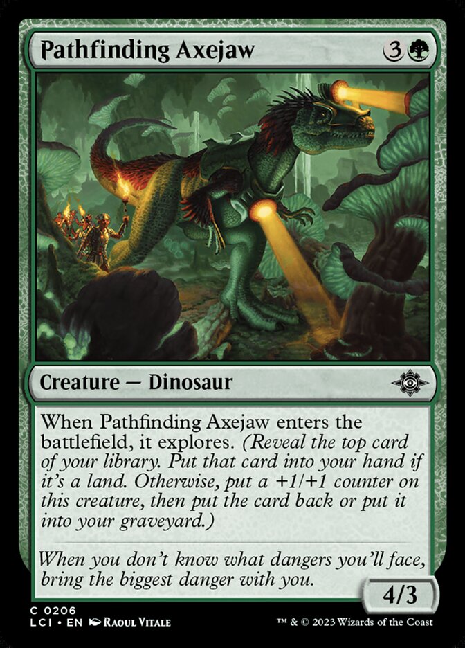 Pathfinding Axejaw 206/291 (The Lost Caverns of Ixalan)  - Foil