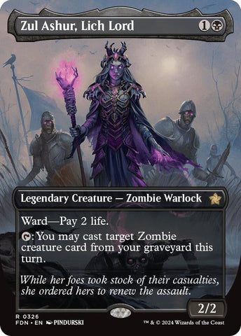 Zul Ashur, Lich Lord 326 (Foundations)  - Borderless Foil