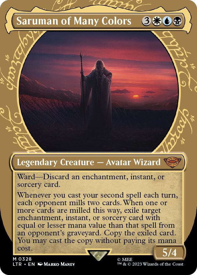 Saruman of Many Colors Showcase 328 (Universes Beyond: The Lord of the Rings: Tales of Middle-earth)  - Showcase
