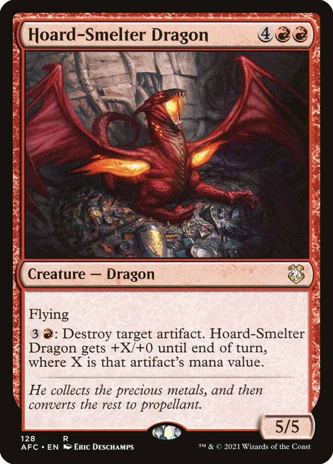 Hoard-Smelter Dragon 128/62 (Commander: Adventures in the Forgotten Realms) 