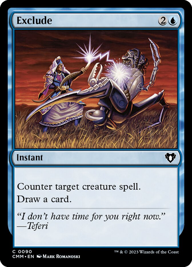 Exclude 90/451 (Commander Masters) 