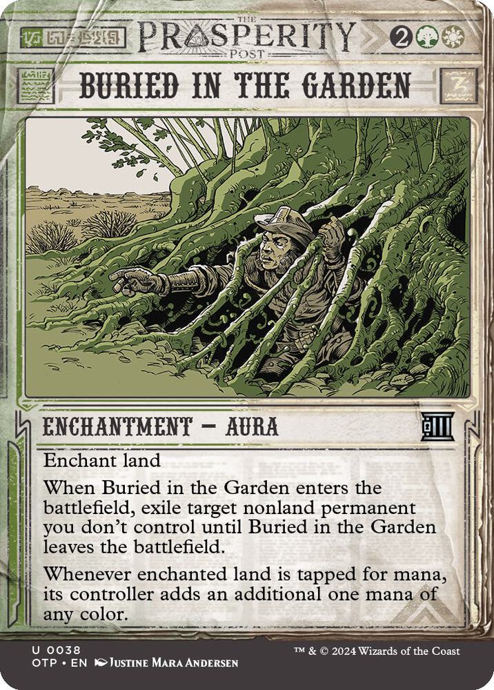 Buried in the Garden 38/65 (Outlaws of Thunder Junction: Breaking News)  - Showcase