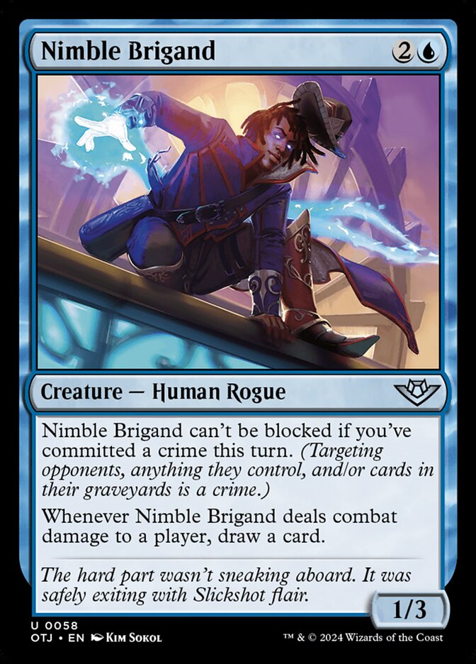 Nimble Brigand 58/286 (Outlaws of Thunder Junction) 