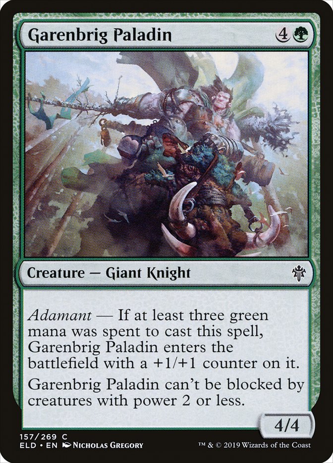 Garenbrig Paladin 157/269 (Throne of Eldraine) 