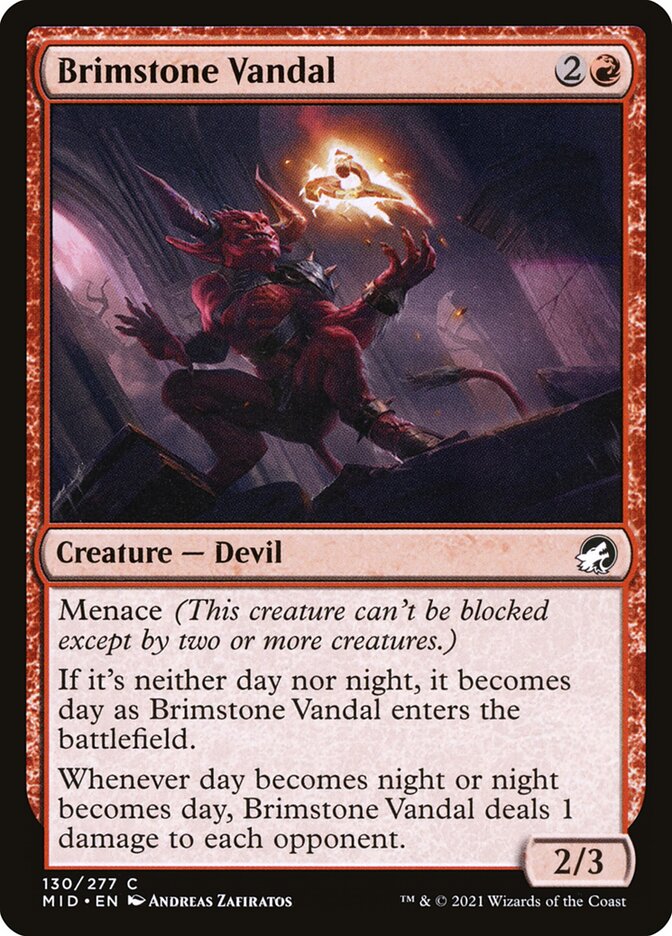 Brimstone Vandal 130 (Innistrad: Midnight Hunt)  - Foil