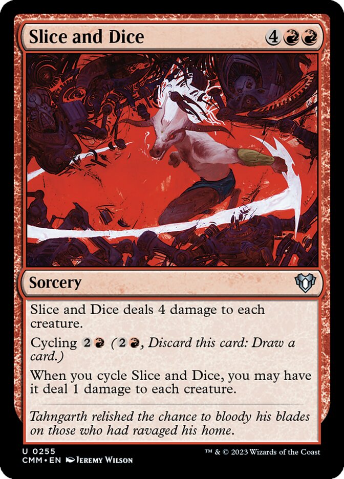 Slice and Dice 255/451 (Commander Masters)  - Foil