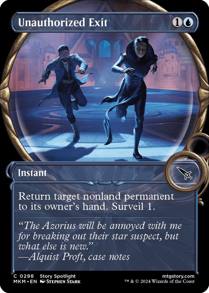 Unauthorized Exit 298/286 (Murders at Karlov Manor)  - Showcase Foil