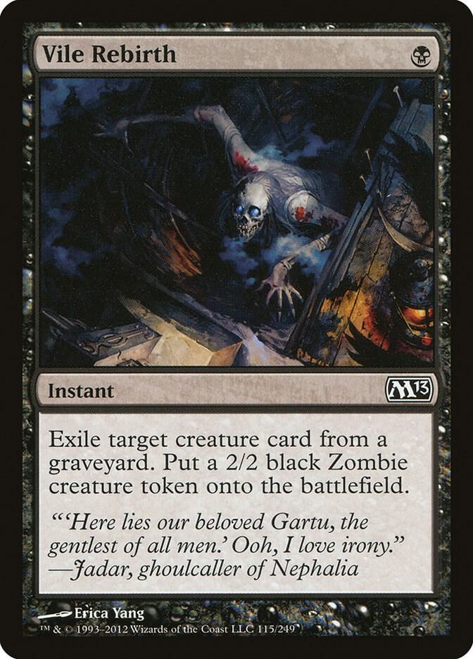 Vile Rebirth 115/249 (Magic 2013 (M13)) 