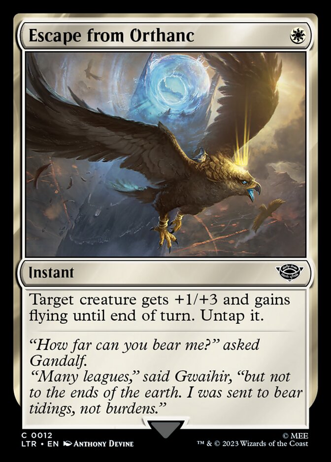 Escape from Orthanc 12/281 (Universes Beyond: The Lord of the Rings: Tales of Middle-earth)  - Foil