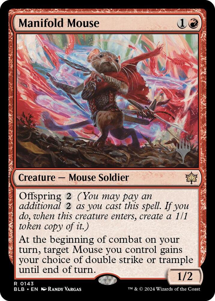 Manifold Mouse 143 (Promo Pack: Bloomburrow)  - Foil