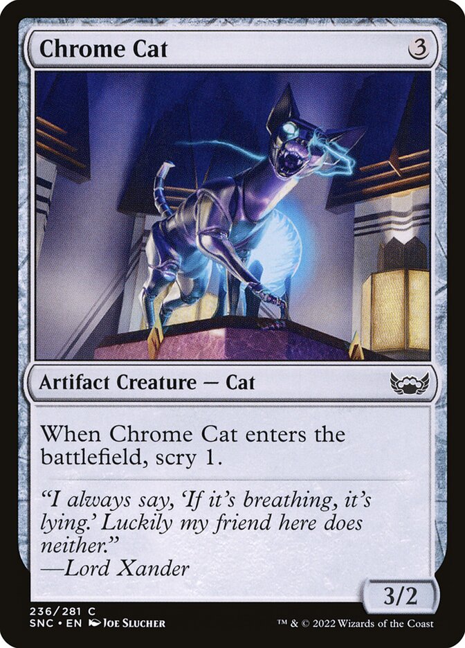 Chrome Cat 236/281 (Streets of New Capenna)  - Foil