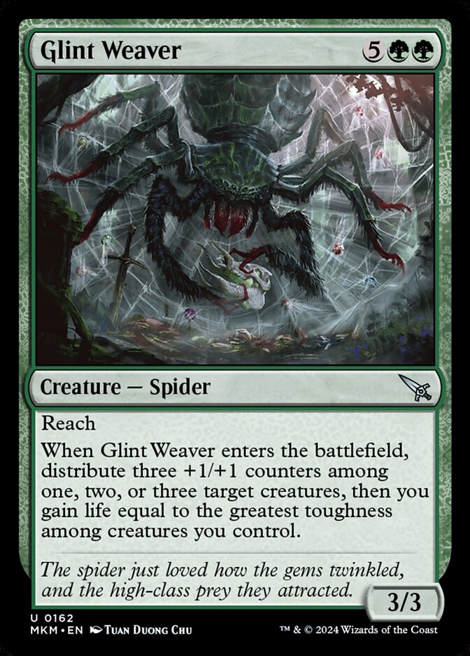 Glint Weaver 162/286 (Murders at Karlov Manor)  - Foil