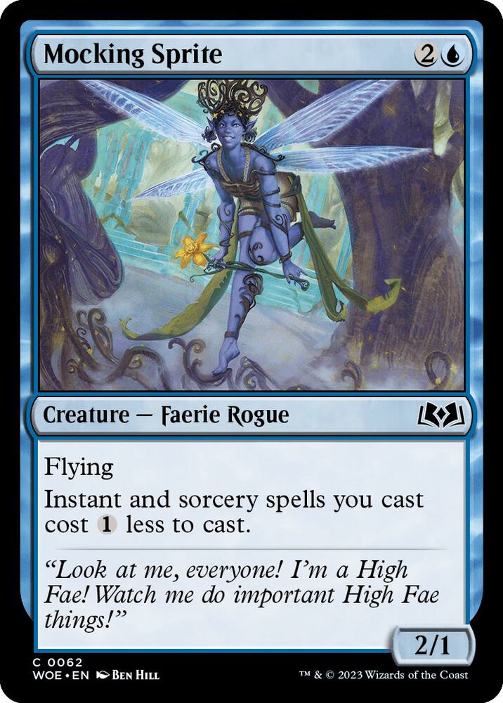 Mocking Sprite 62/276 (Wilds of Eldraine)  - Foil