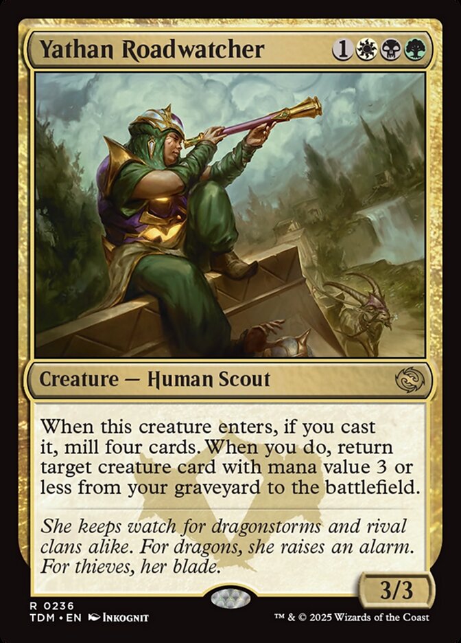 Yathan Roadwatcher 236/291 (Tarkir: Dragonstorm)  - Foil
