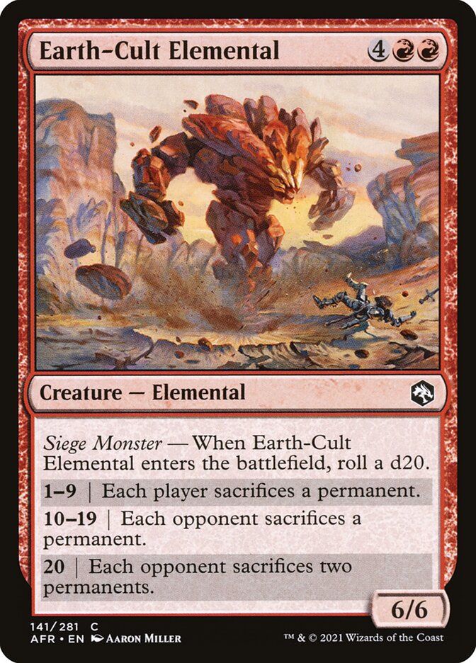 Earth-Cult Elemental 141 (Adventures in the Forgotten Realms)  - Foil