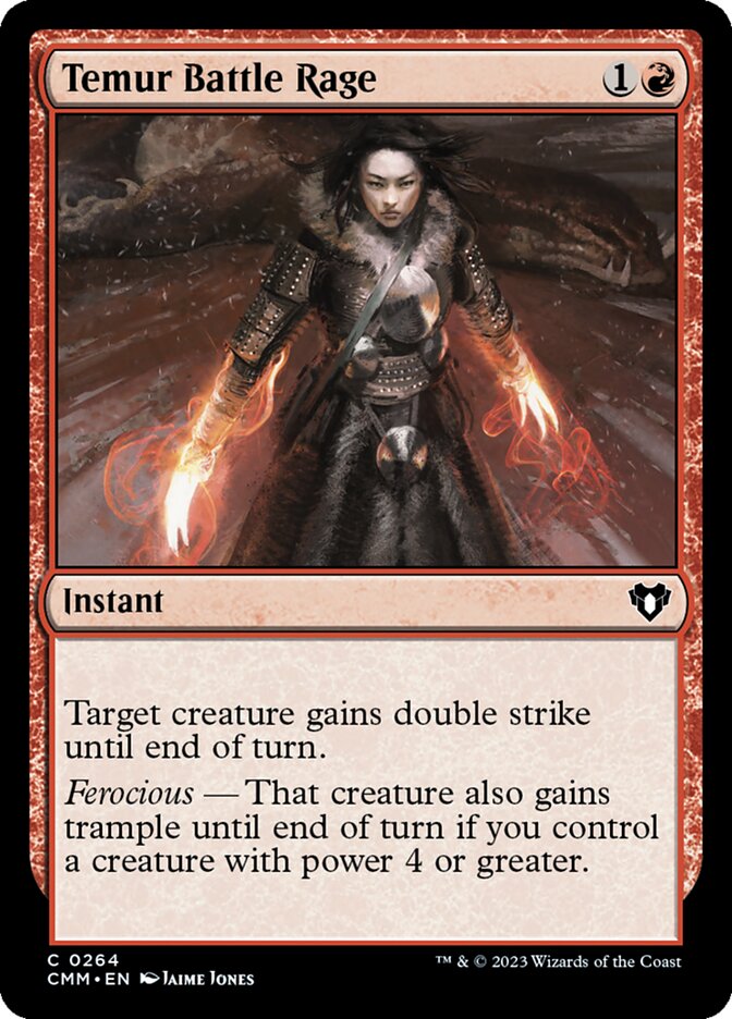 Temur Battle Rage 264/451 (Commander Masters)  - Foil