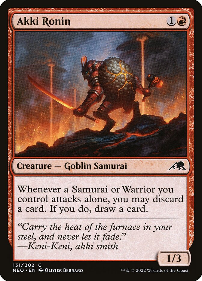 Akki Ronin 131/302 (Kamigawa: Neon Dynasty) 