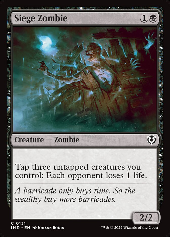 Siege Zombie 131/287 (Innistrad Remastered)  - Foil