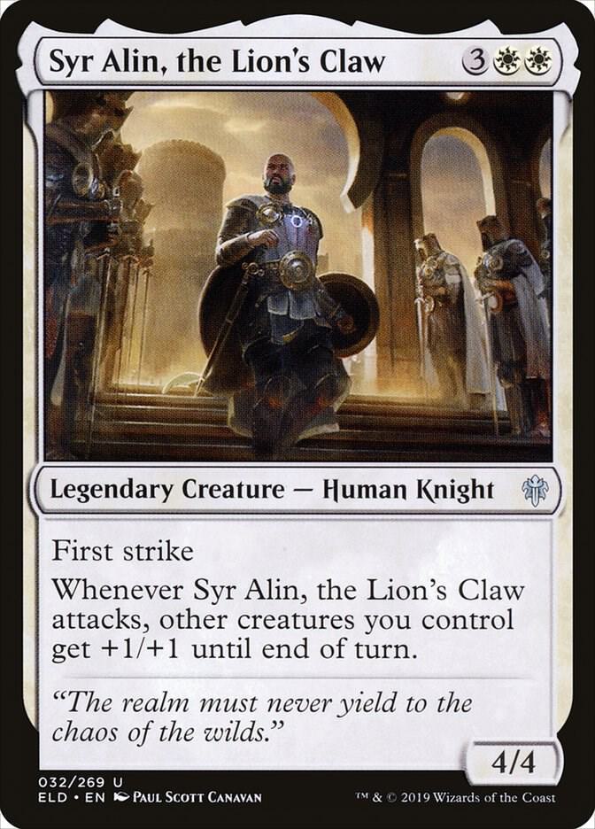 Syr Alin, the Lion's Claw 32/269 (Throne of Eldraine) 