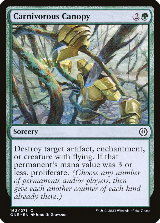 Carnivorous Canopy 162/271 (Phyrexia: All Will Be One)  - Foil